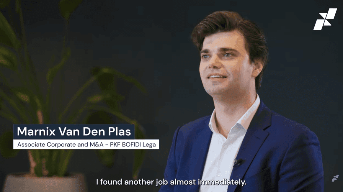 How Marnix Van Den Plas landed a job at PKF Bofidi Legal in just weeks through JustLawyers